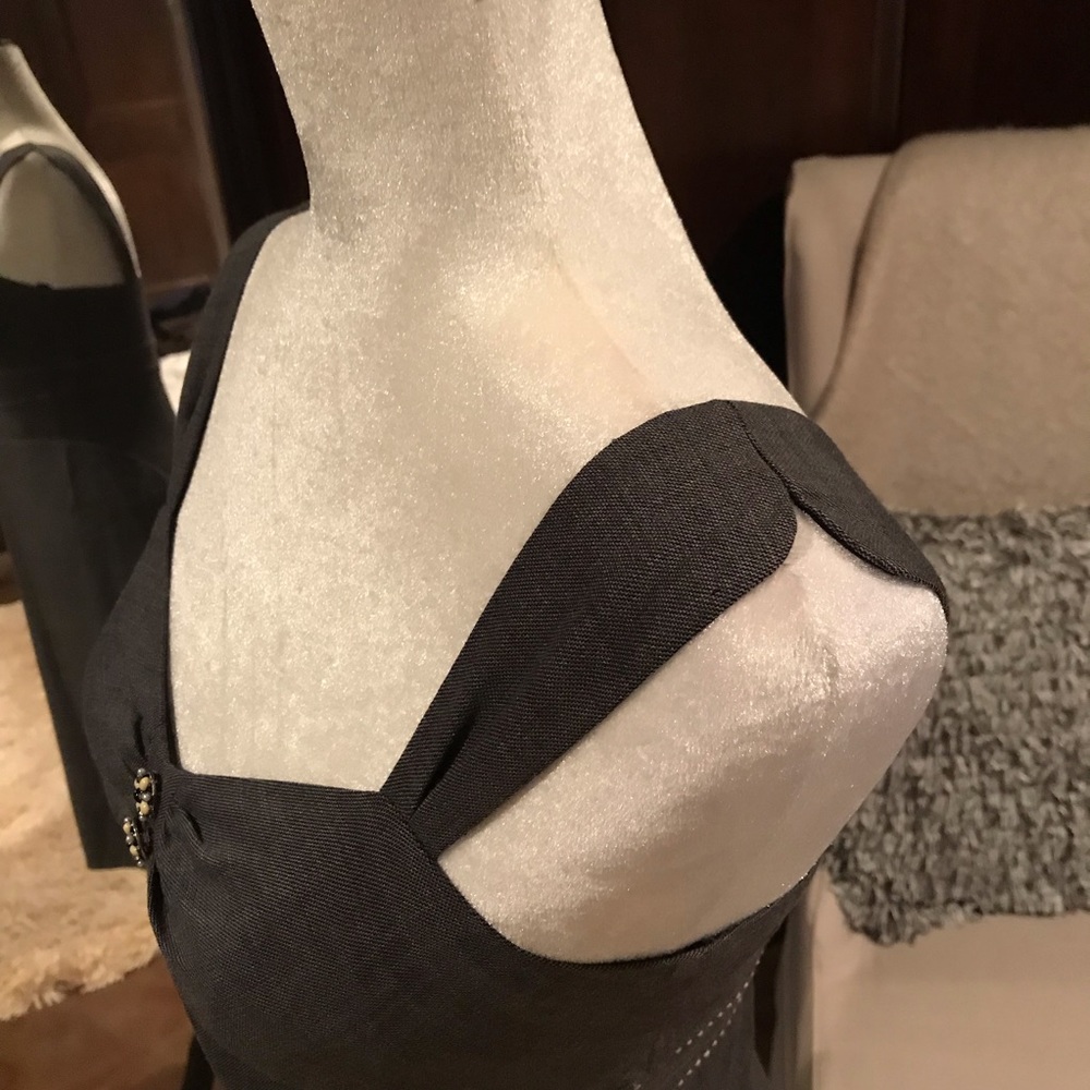 Rebecca Taylor Grey Sleeveless Dress, 8, EUC - Picture 4 of 6